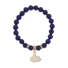 Браслет Облако (духовность, плодородие) нат.кам. Лазурит 8мм BS-CR-1150