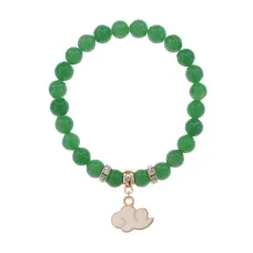 Браслет Облако (духовность, плодородие) нат.кам. Нефрит 8мм BS-CR-1153