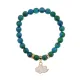 Браслет Облако (духовность, плодородие) синт.кам. Хризоколла 8мм BS-CR-1161