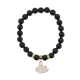 Браслет Облако (духовность, плодородие) нат.кам. Черный агат 8мм BS-CR-1163