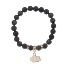 Браслет Облако (духовность, плодородие) нат.кам. Змеевик 8мм BS-CR-1169