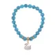 Браслет Лебедь (чистота, совершенство) синт.кам. Бирюза 8мм BS-CR-1175