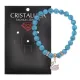 Браслет Лебедь (чистота, совершенство) синт.кам. Бирюза 8мм BS-CR-1175