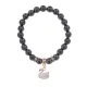Браслет Лебедь (чистота, совершенство) синт.кам. Гематит (не магнит.) 8мм BS-CR-1198