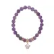 Браслет Корона (молодость и красота) нат.кам. Аметист 8мм BS-CR-1203