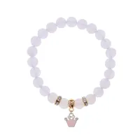 Браслет Корона (молодость и красота) синт.кам. Лунный камень 8мм BS-CR-1211