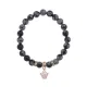 Браслет Корона (молодость и красота) нат.кам. Обсидиан 8мм BS-CR-1214