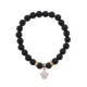 Браслет Корона (молодость и красота) синт.кам. Шунгит 8мм BS-CR-1224