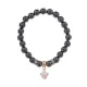 Браслет Корона (молодость и красота) синт.кам. Гематит (не магнит.) 8мм BS-CR-1228