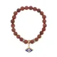 Браслет Глаз (от сглаза и порчи) синт.кам. Корич. авантюрин 8мм BS-CR-1231
