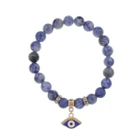 Браслет Глаз (от сглаза и порчи) нат.кам. Содалит 8мм BS-CR-1248