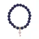 Браслет Ключ Сердце (счастье, любовь) нат.кам. Лазурит 8мм BS-CR-1270