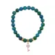 Браслет Ключ Сердце (Счастье, Любовь) синт.кам. Хризоколла 8мм BS-CR-1281