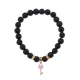 Браслет Ключ Сердце (счастье, любовь) синт.кам. Шунгит 8мм BS-CR-1284