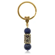 Брелок-амулет Дагаз, нат.камень Лазурит 10мм BKN2-06