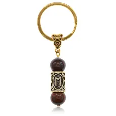 Брелок-амулет Эваз, нат.камень Тигровый глаз 10мм BKN2-12