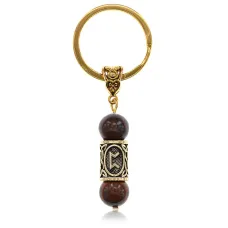 Брелок-амулет Перт, нат.камень Тигровый глаз 10мм BKN2-28
