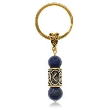 Брелок-амулет Кеназ, нат.камень Лазурит 10мм BKN2-37