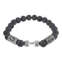 Рунический браслет Сила и мощь, Лава 8мм BSRA-305