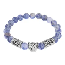 Рунический браслет Достижение цели, Содалит 8мм BSRA-307