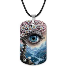 Кулон-жетон Сакура и глаз ZHA-0004