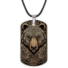 Кулон-жетон Медведь ZHA-0010