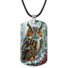 Кулон-жетон Сова ZHA-0014