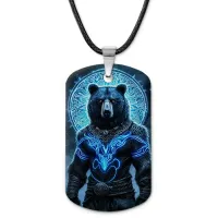 Кулон-жетон Медведь ZHA-0017