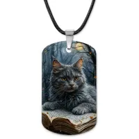 Кулон-жетон Кот и книга ZHA-0019