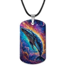 Кулон-жетон Кит космос ZHA-0063