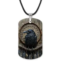 Кулон-жетон Ворон ловец снов ZHA-0067