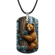 Кулон-жетон Медвежонок ZHA-0068