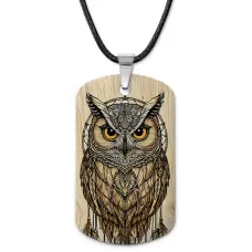Кулон-жетон Сова ловец снов ZHA-0074