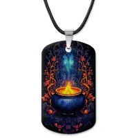 Кулон-жетон Ведьмин котел ZHA-0075