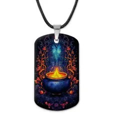 Кулон-жетон Ведьмин котел ZHA-0075