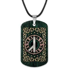 Кулон-жетон славянский Руна Алатырь ZHA-0091