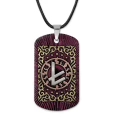 Кулон-жетон славянский Руна Берегиня ZHA-0092