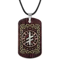 Кулон-жетон славянский Руна Опора ZHA-0101