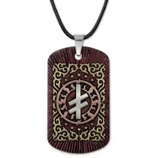 Кулон-жетон славянский Руна Опора ZHA-0101