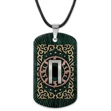 Кулон-жетон славянский Руна Перун ZHA-0102