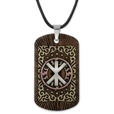 Кулон-жетон славянский Руна Рок (Жива) ZHA-0104