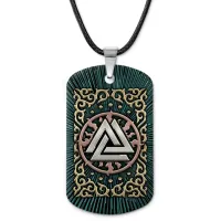 Кулон-жетон славянский Валькнут ZHA-0111