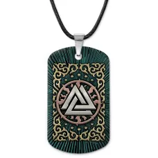 Кулон-жетон славянский Валькнут ZHA-0111