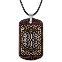 Кулон-жетон славянский Звезда Перуна ZHA-0116