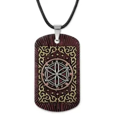 Кулон-жетон славянский Звезда Перуна ZHA-0116