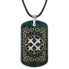 Кулон-жетон славянский Крест Мары ZHA-0121