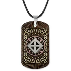 Кулон-жетон славянский Святовид ZHA-0128