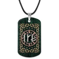 Кулон-жетон славянский Зеркальный личный амулет ZHA-0129