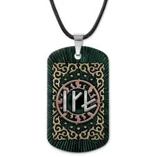 Кулон-жетон славянский Зеркальный личный амулет ZHA-0129