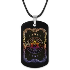 Кулон-жетон Звезда Давида ZHA-0142